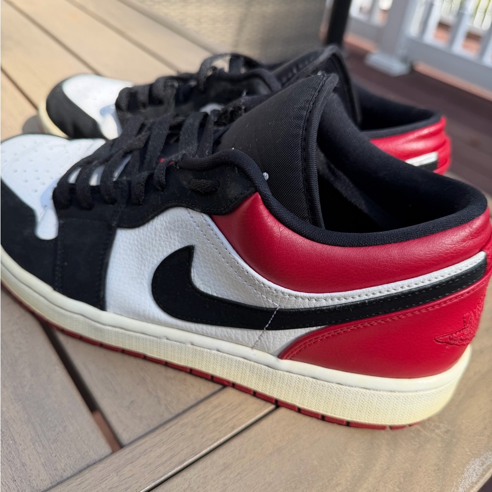 Nike Air Jordan Black and Red Low Sneakers Size 11